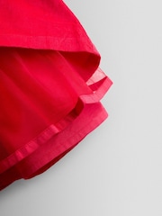 JoJo Maman Bébé Red Appliqué Tulle Party Dress - Image 5 of 5