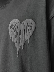AllSaints Black Trip Short Sleeve Crew T-Shirt - Image 9 of 9