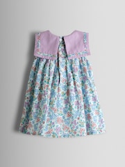 JoJo Maman Bébé Ditsy Floral Sailor Baby Dress and Headband Set - Bild 3 von 8