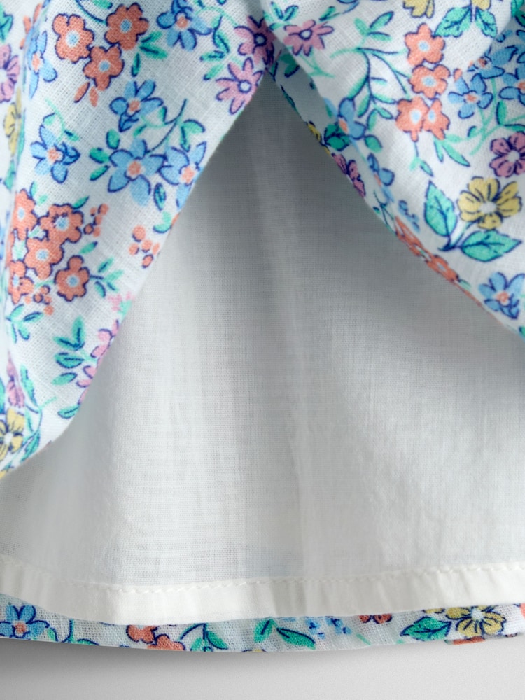 JoJo Maman Bébé Ditsy Floral Sailor Baby Dress and Headband Set - Bild 8 von 8