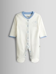 JoJo Maman Bébé Blue Sleepsuit - Image 2 of 10