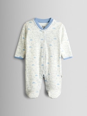 JoJo Maman Bébé Blue Sleepsuit - Image 8 of 10