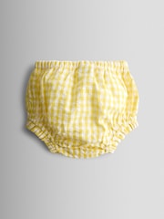 JoJo Maman Bébé Yellow Duck Appliqué Smocked Dress - Image 5 of 8