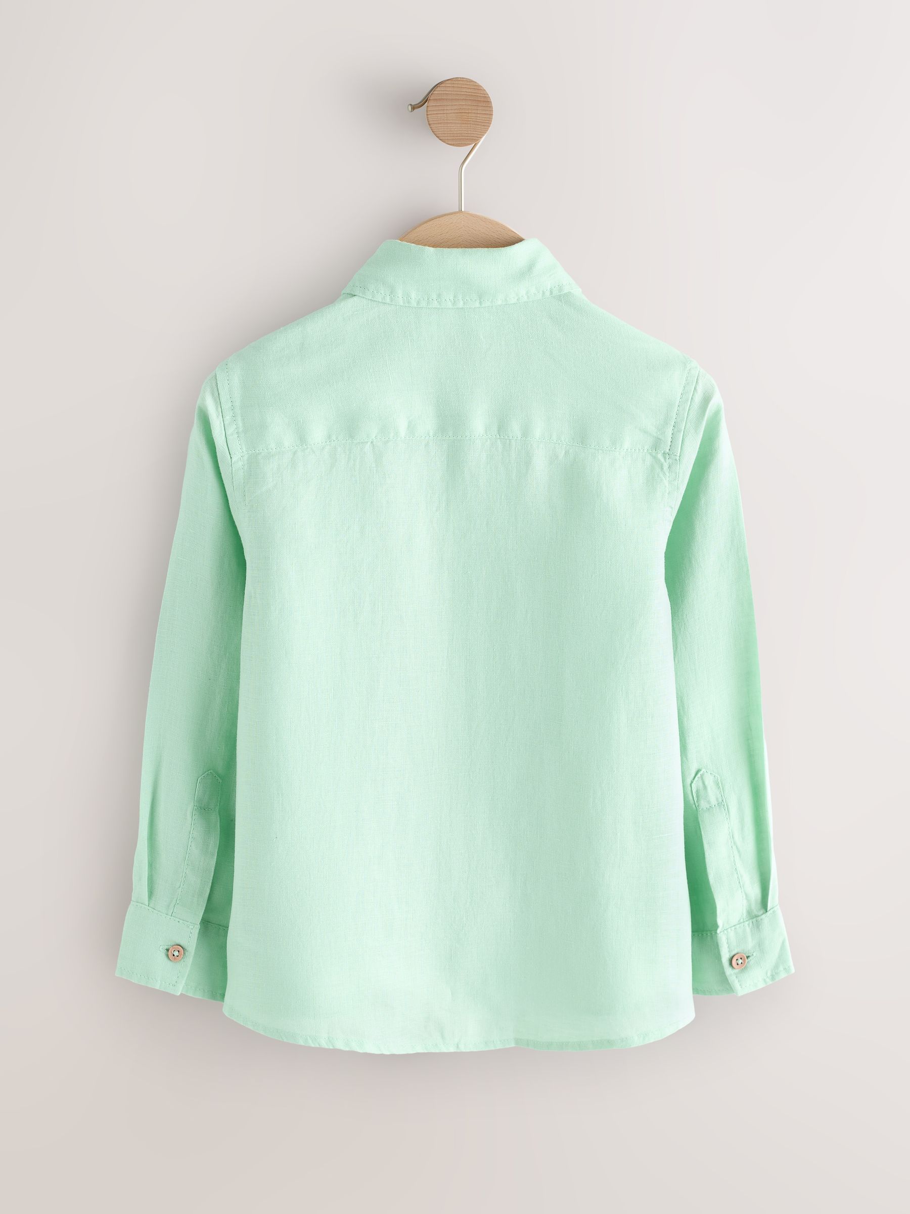 MAATEE & SONS 長袖シャツ ライトグリーン Next：日本 ライトグリーン - 長袖 リネン シャツ（3～16 歳） from