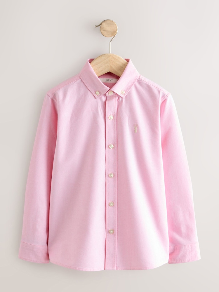 Pink Single Premium Oxford Shirt (3-16yrs) - Image 1 of 4