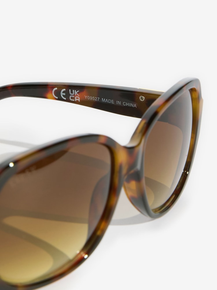 Lipsy Brown Wrap Around Sunglasses - Image 3 of 3