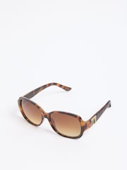 بني - نظارة شمسية بتصميم ملفوف من Lipsy - صورة 6 من 6