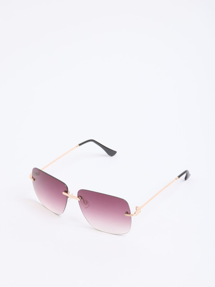 Lipsy Black Square Rimless Sunglasses - Image 7 of 7 Lipsy Black Square Rimless Sunglasses - Image 7 of 7