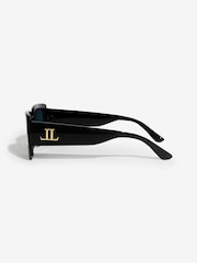 Lipsy Black Chunky Slim Sunglasses - Image 4 of 5