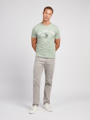U.S. Polo Assn Green Mens Signature Arch Print T-Shirt - Image 3 of 7