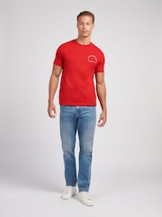 U.S. Polo Assn. Red Mens Front and Back Print Graphic T-Shirt - Image 3 of 10