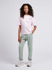 New Balance Green French Terry Small Logo Joggers - Image 5 of 8