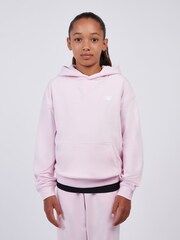 New Balance Pink Small French Terry Logo Hoodie - Image 1 of 8