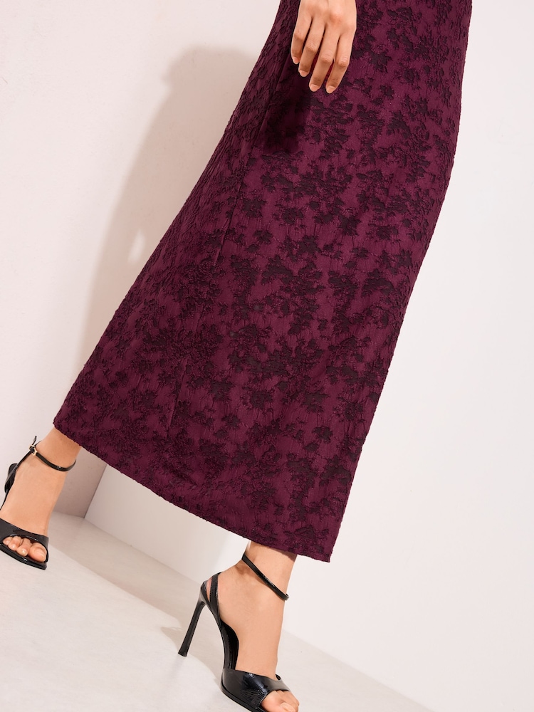 Friends Like These Floral Burnout Midaxi Skirt - صورة 2 من 5