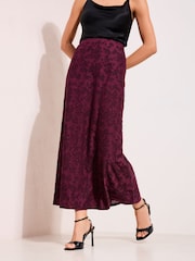 Friends Like These Floral Burnout Midaxi Skirt - صورة 4 من 5