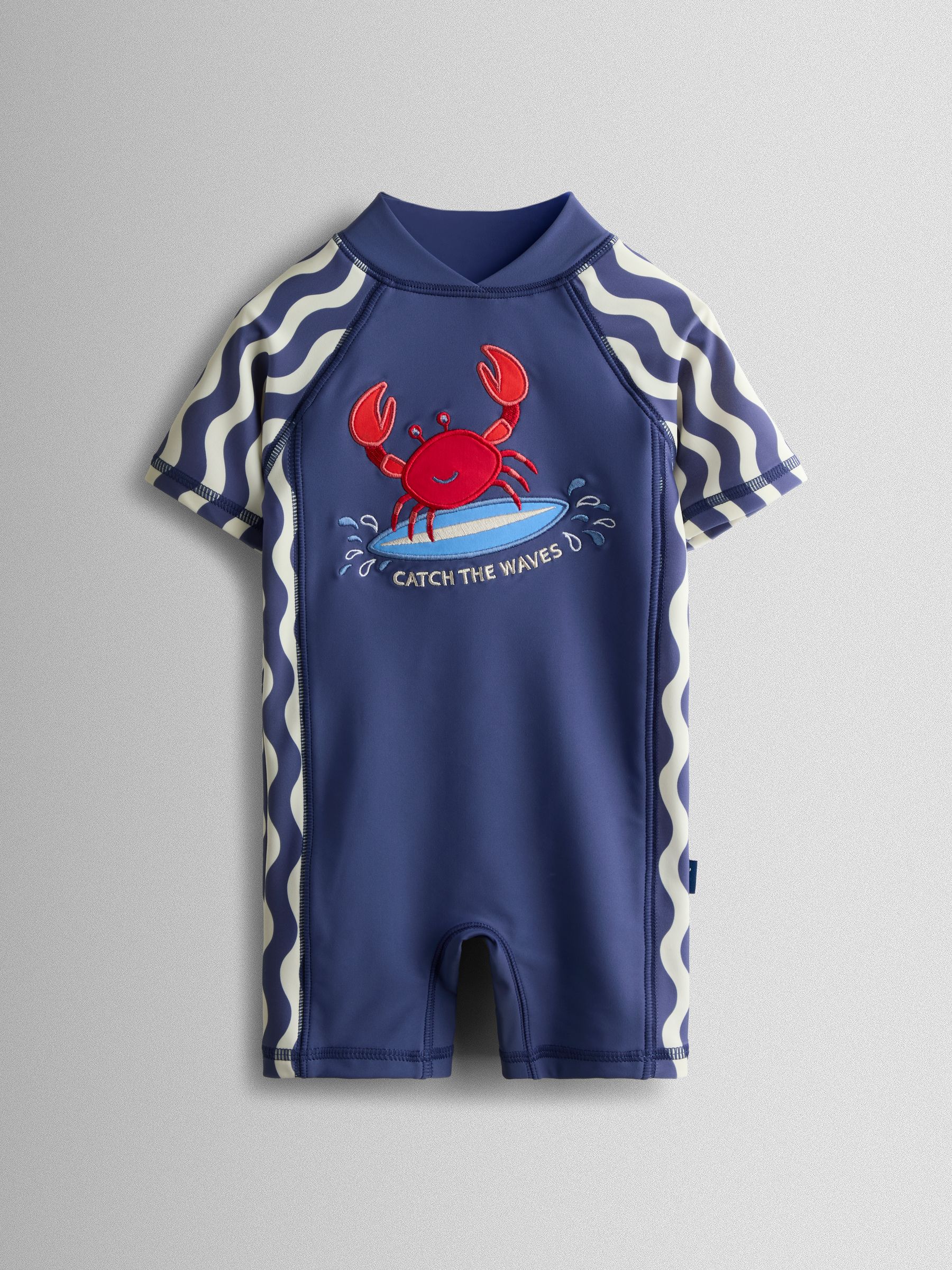 Jojo Maman Bébé Blue Crab Navy Uv Sunsafe Suit
