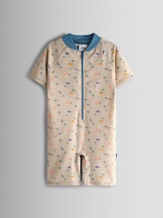 JoJo Maman Bébé Stone Dino All In One Sun Suit - Image 2 of 5