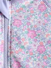 JoJo Maman Bébé Pink Long Sleeve Sun Protection Suit - Image 3 of 3