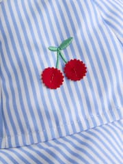 JoJo Maman Bébé Blue Floral Floppy Sun Hat - Image 3 of 3