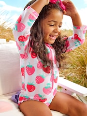 JoJo Maman Bébé Long Sleeve Sunsafe Swimsuit - Imagen 1 de 4