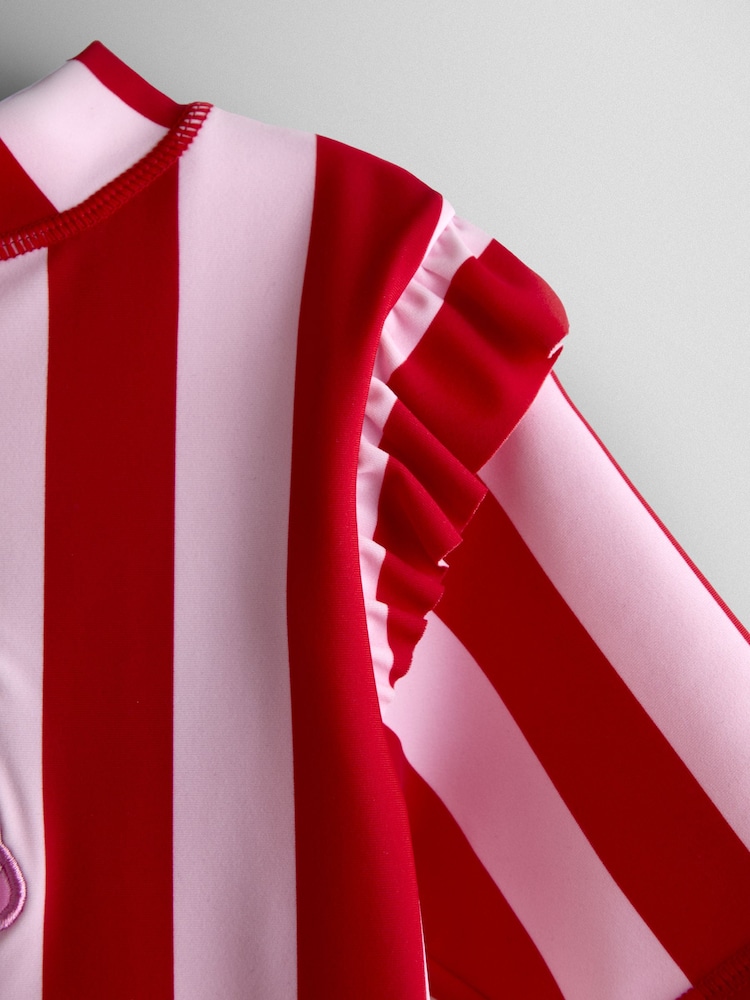 JoJo Maman Bébé Red Stripe Ice Cream UV Sunsafe Suit - Image 4 of 4 JoJo Maman Bébé Red Stripe Ice Cream UV Sunsafe Suit - Image 4 of 4