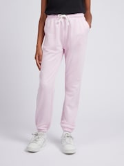 New Balance Light Pink French Terry Small Logo Joggers - Image 1 of 8