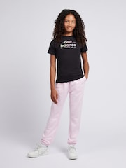 New Balance Light Pink French Terry Small Logo Joggers - Image 5 of 8