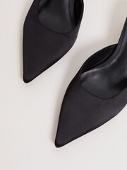 Phase Eight Black Satin Mules - Image 4 of 7
