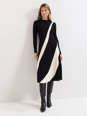 Phase Eight Black Petite Julie Dress - Image 1 of 7