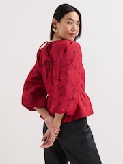Phase Eight Red Ellis Blouse - Image 2 of 7