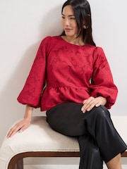 Phase Eight Red Ellis Blouse - Image 6 of 7