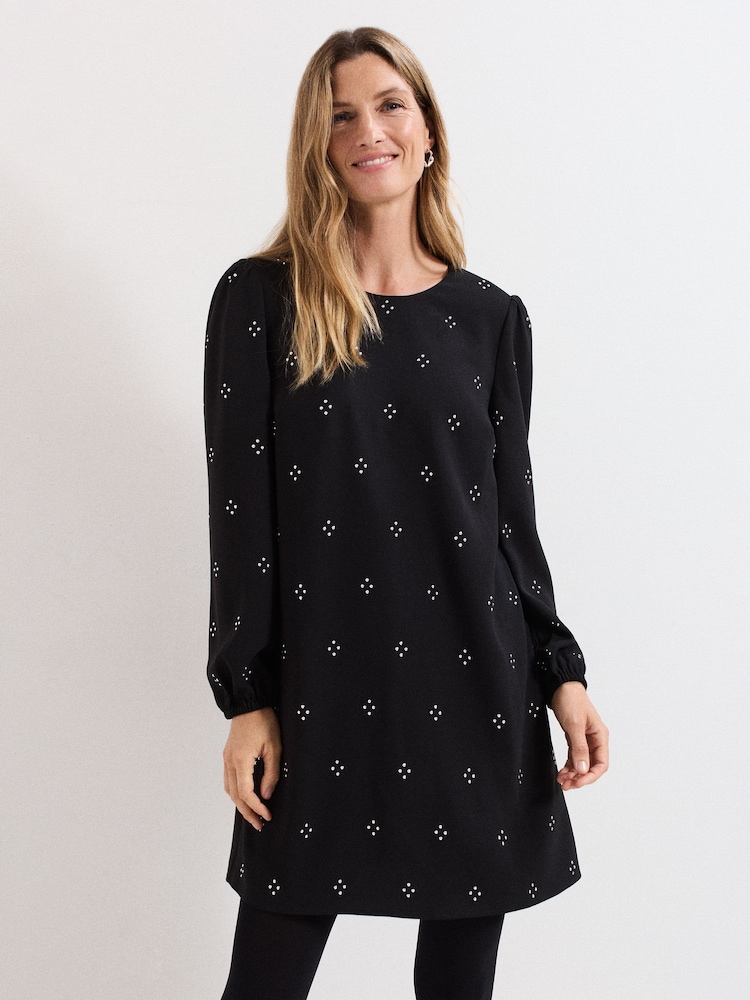 Phase Eight Black Lucia Dress - Image 1 of 7 Phase Eight Black Lucia Dress - Image 1 of 7