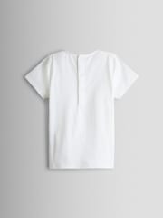 JoJo Maman Bébé Pink Strawberry Appliqué Stripe Dungaree And T-Shirt Set - Image 6 of 7