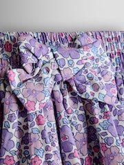 JoJo Maman Bébé Light Pink Floral Collared T-Shirt & Skirt Set - Image 8 of 8