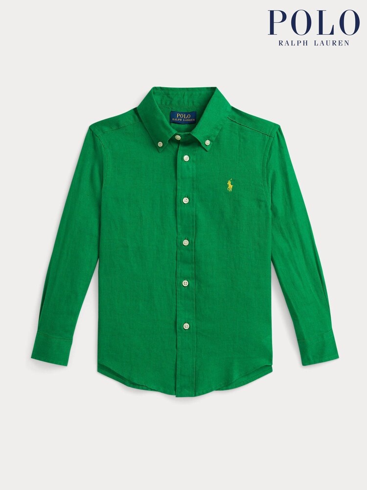 Verde închis - Cămașă cu logo Polo Ralph Lauren - Imaginea 2 din 2