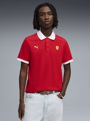 Puma Red Ferrari Piquet Polo Shirt - Image 1 of 5