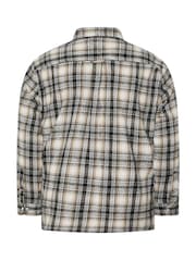 BadRhino Big & Tall Cream Checked Shirt - Image 3 of 3