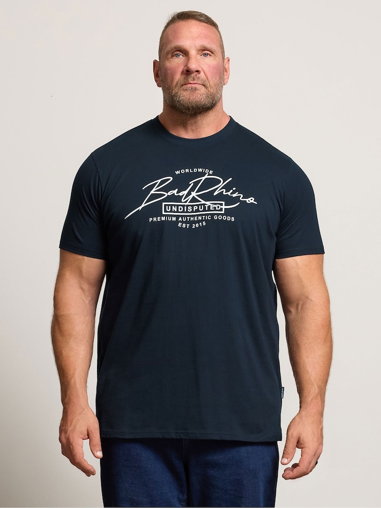 BadRhino Big & Tall Blue Signature T-Shirt - Image 1 of 6