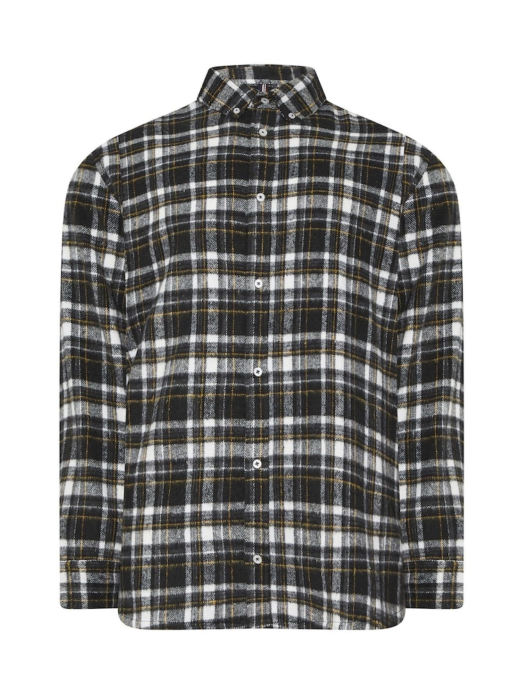 BadRhino Big & Tall Black Checked Shirt - Image 2 of 3