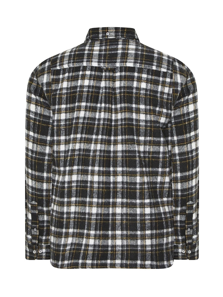 BadRhino Big & Tall Black Checked Shirt - Image 3 of 3