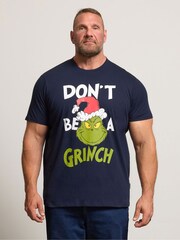 BadRhino Big & Tall Blue Grinch Christmas T-Shirt - Image 1 of 6