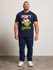 BadRhino Big & Tall Blue Grinch Christmas T-Shirt - Image 2 of 6
