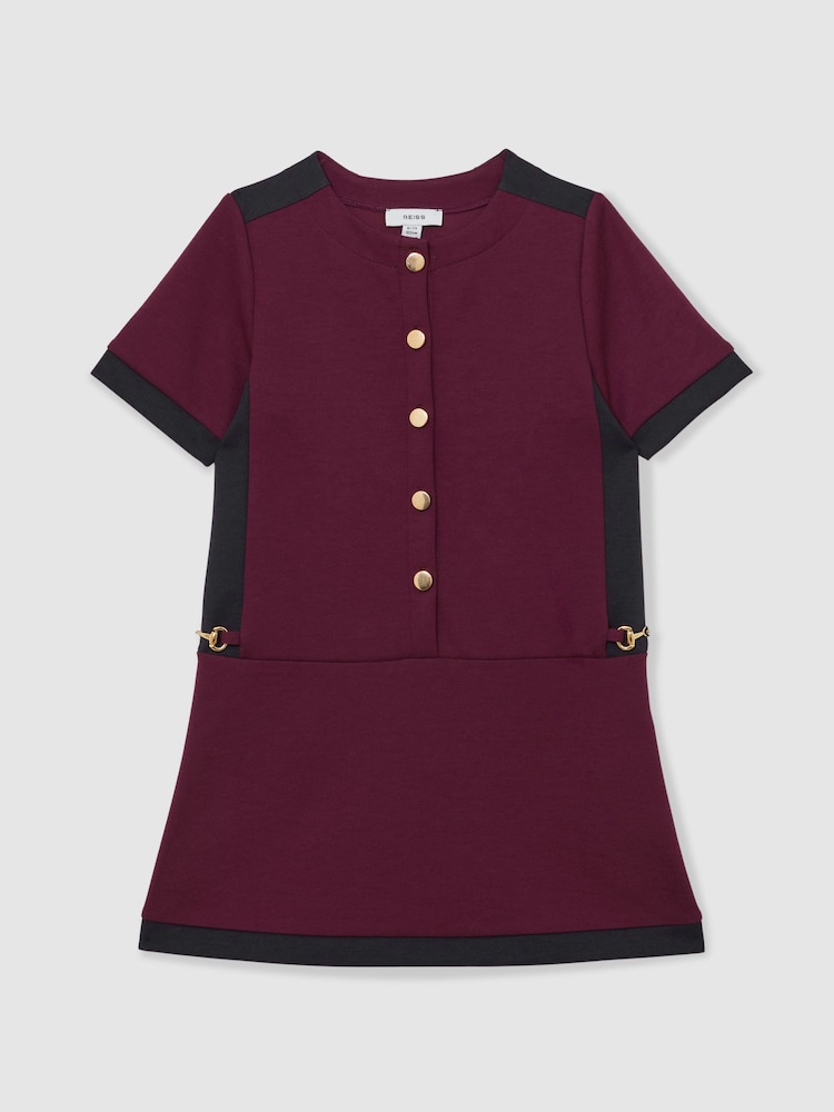 Reiss Burgundy Levi Dress - Image 2 of 4 Reiss Burgundy Levi Dress - Image 2 of 4