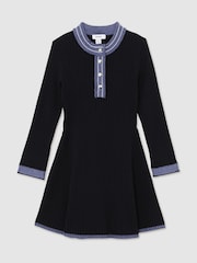 Reiss Navy Rudy Dress - Image 2 of 5