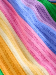 Pink/Regenbogenstreifen - Hose mit weitem Bein (3 Monate – 7 Jahre) - Bild 7 von 7