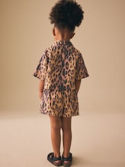 Animal Print Shirt And Short Co-Ord Set (3mths-10yrs) - Image 2 of 4