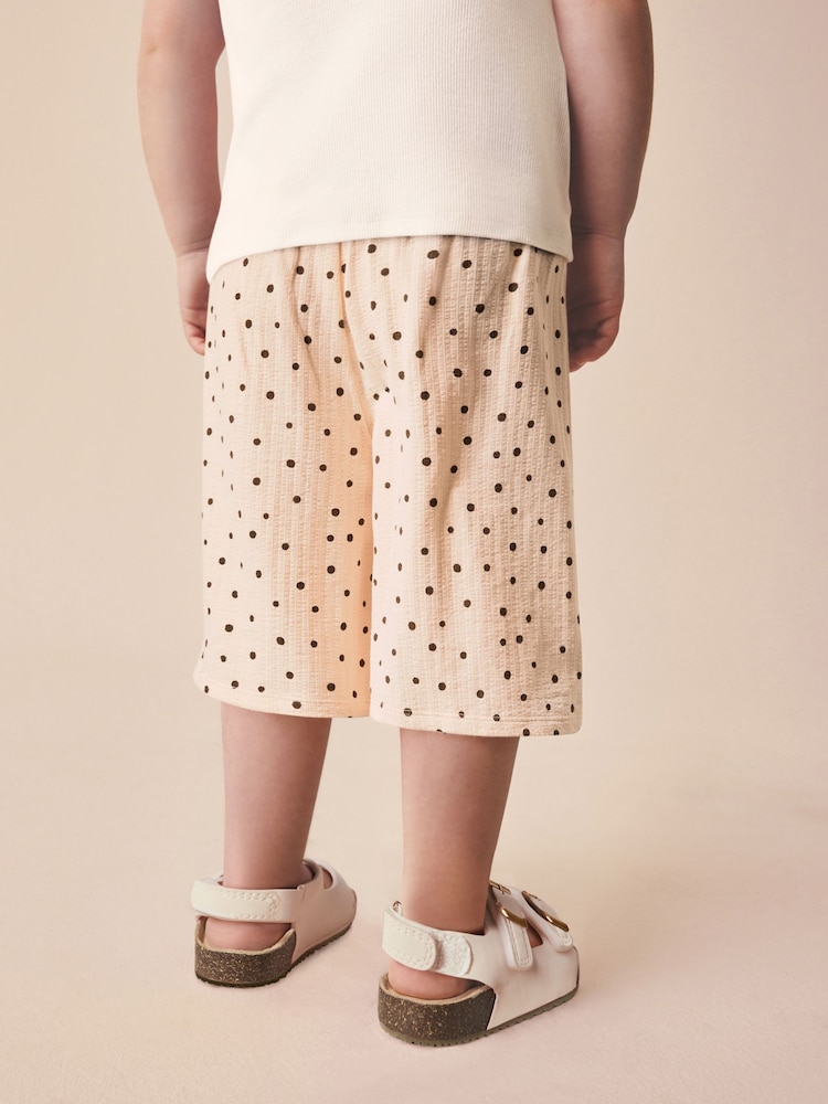 Ecru Mono Spot Wide Leg Trousers (3mths-7yrs) - Image 2 of 6