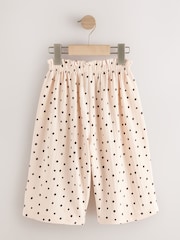 Ecru Mono Spot Wide Leg Trousers (3mths-7yrs) - Image 3 of 6