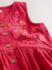 Red Embroidered Blouse And Shorts Co-ord Set (3mths-8yrs) - Image 5 of 5