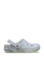 Crocs Grey Classic Lined Clogs - Image 1 of 4